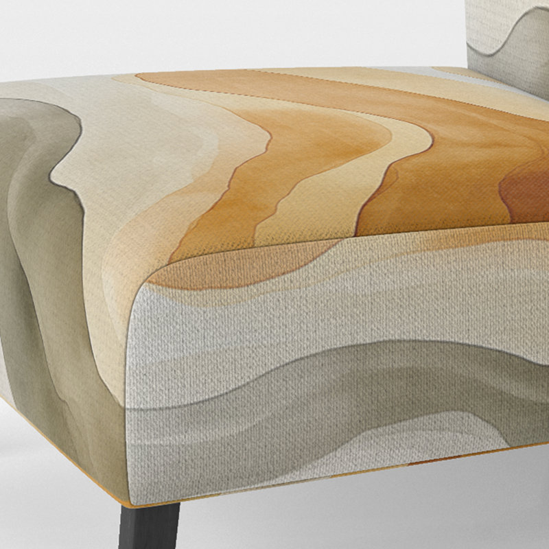 Fauteuil de chambre Abstract Minimalisme, Slipper Armless