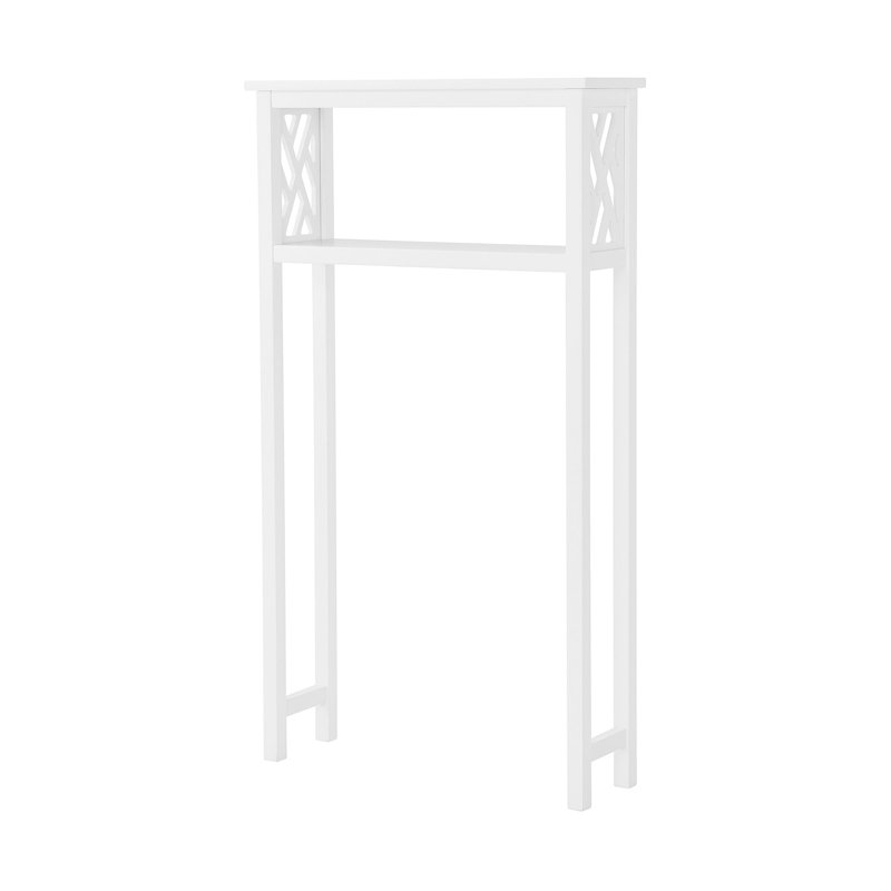 Lund 27"W Over-the-Toilet Storage Unit with Geometric Cutout