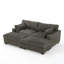 Canapé modulaire réversible en flanelle de fourrure de lapin 3 pièces-739848837-739848840