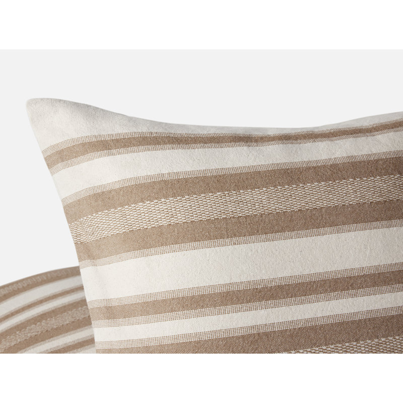 Serrano Organic Square Pillow Cover, Chestnut