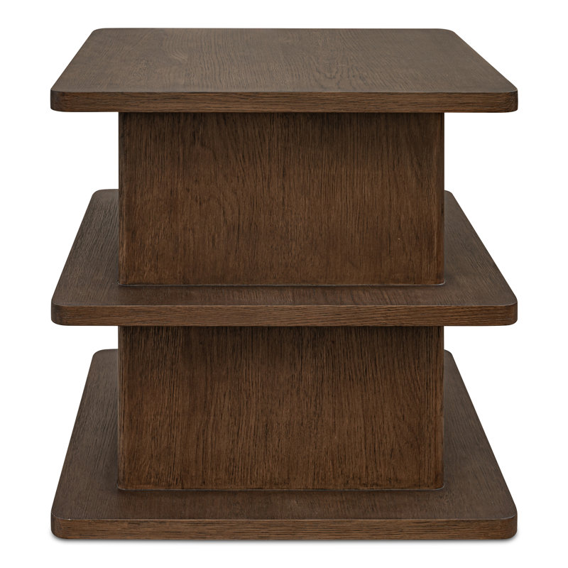 Casey Side Table Dark Brown, Brown