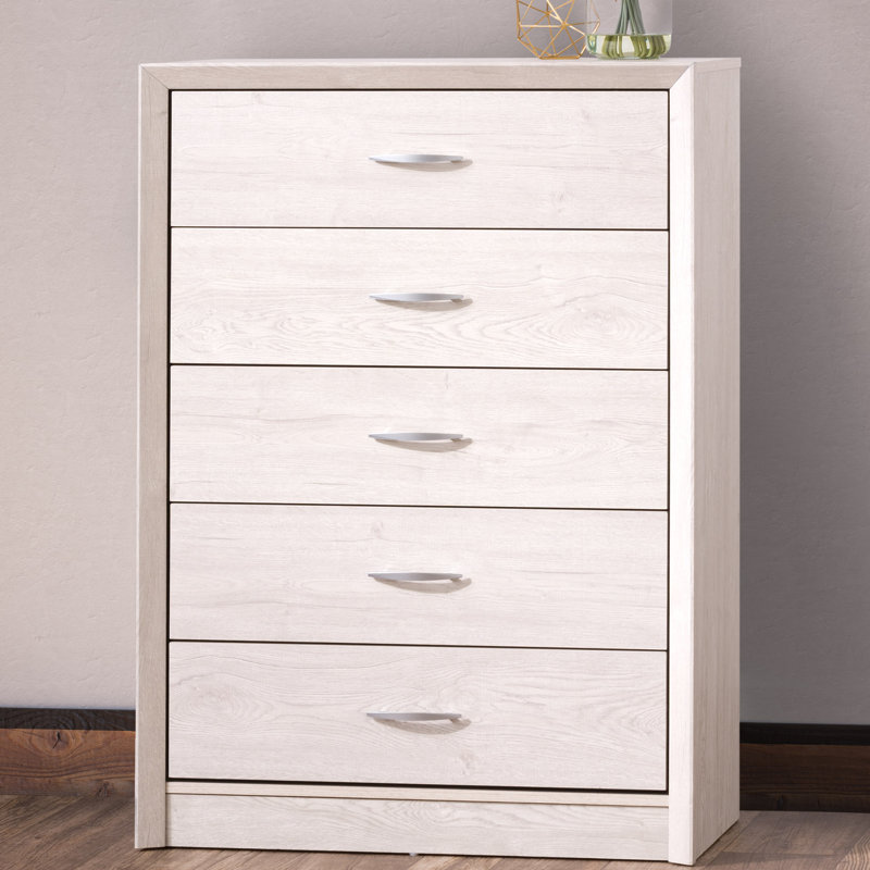 Commode 5 tiroirs L 31,5 po Lodsworth, Chêne blanchi