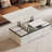 Modern Lift Top Coffee Table with 4 Stools,Extendable Center Table for Living Room,Dining Room,Office
