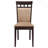 Classic 7PCS Rectangular Dining Set, Wooden Dining Table With 6 High Back Upholstered Dining Chairs