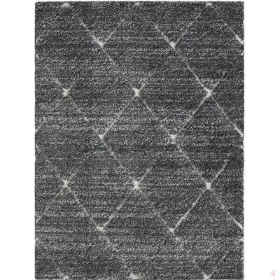 Talas Trellis Area Rug In Grey And Cream