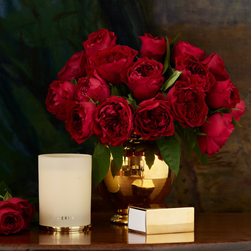 Megeve's Rose Scented Jar Candle