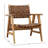 Sutri Leather Woven Armchair