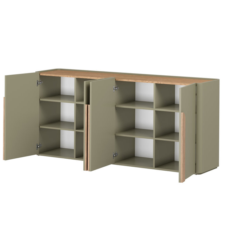Sadeen 200cm Sideboard, Green/Brown