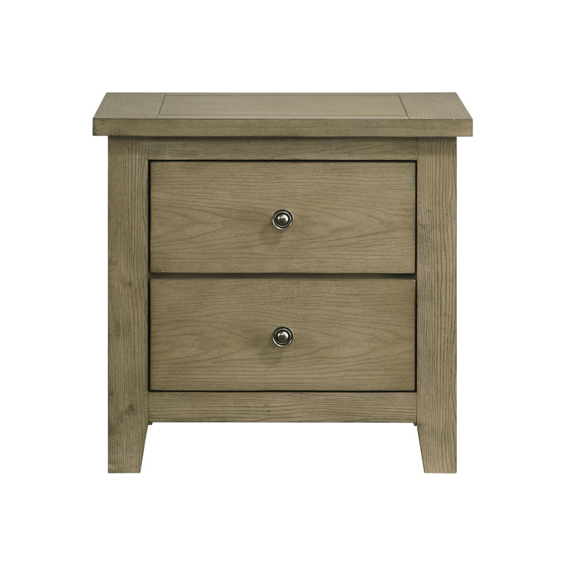 Fully Assembled 2-Drawer Nightstand