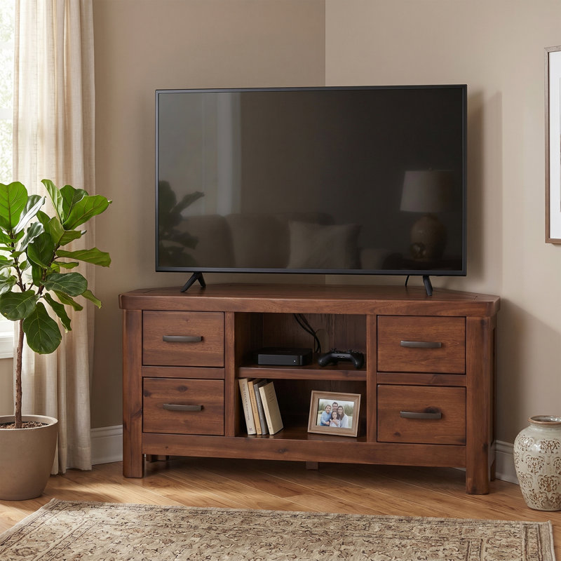 Oruada TV Stand for TVs up to 50", Dark Brown