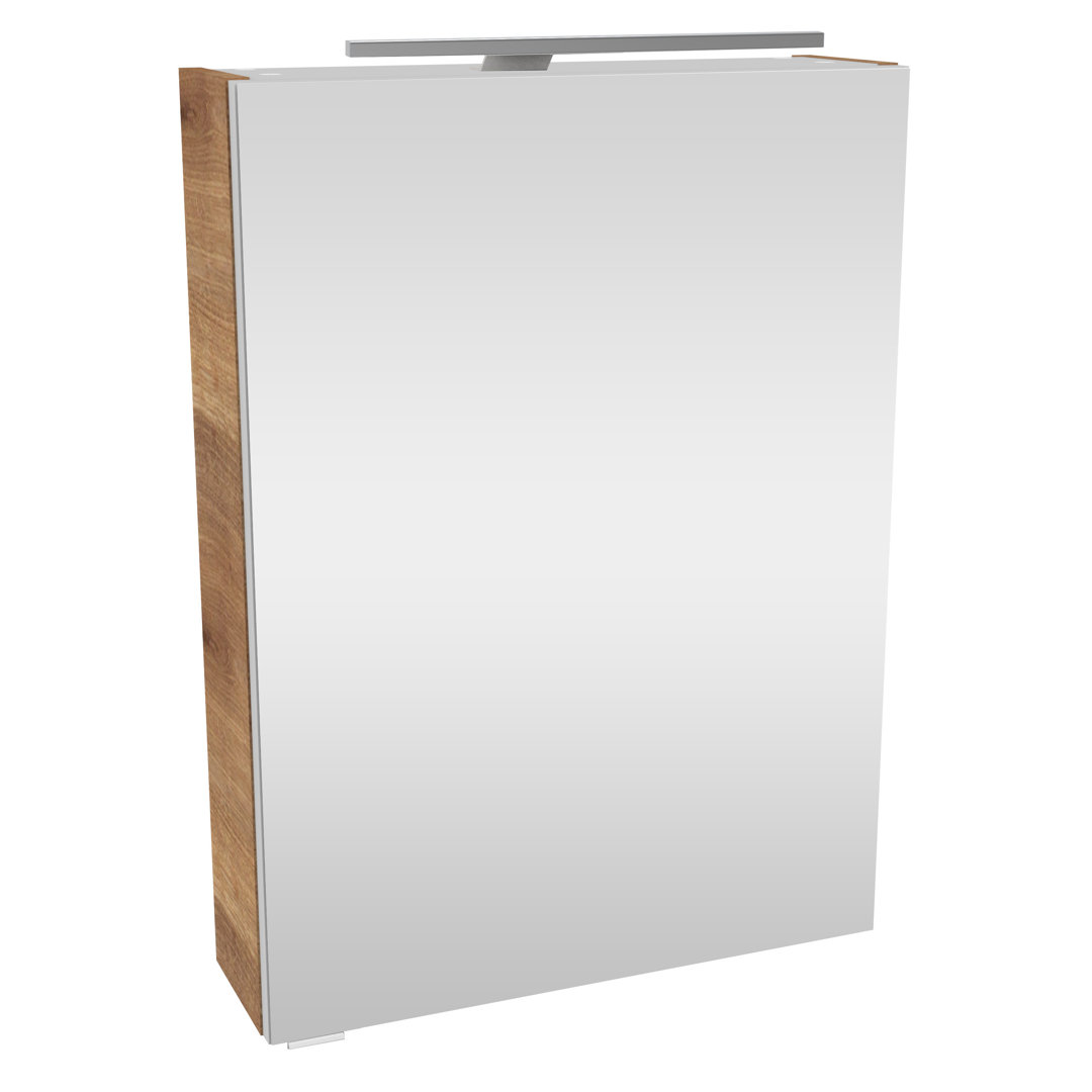 50 cm x 768 cm Spiegelschrank Burkhild mit LED Beleuchtung