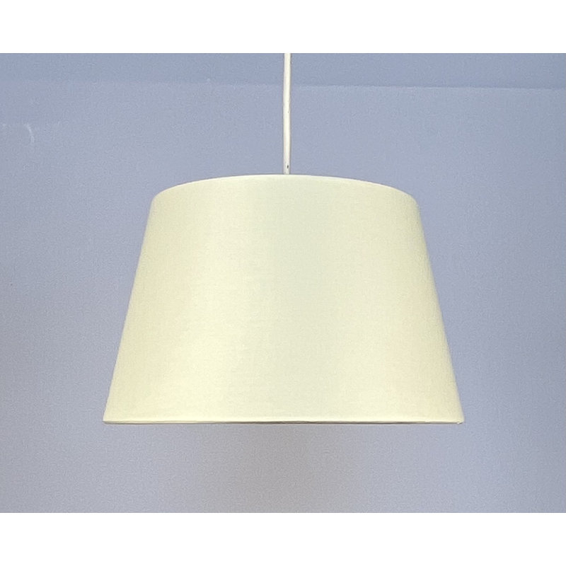 15.5cm H Cotton Round Lamp Shade ( Screw On ), Cream