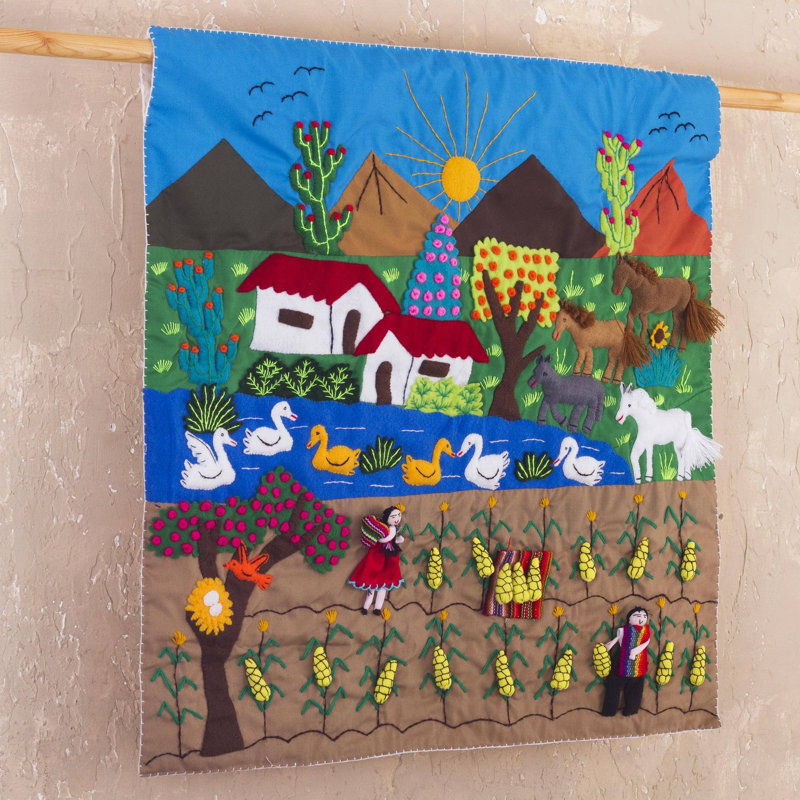 Crochet mural en coton