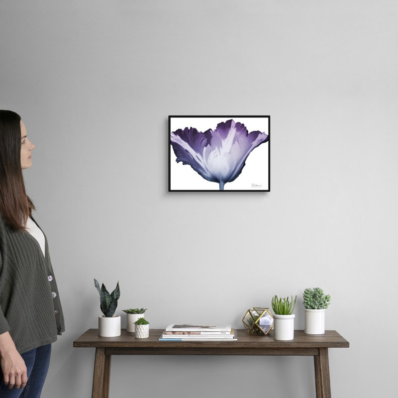 Reproduction d’art sur toile, "radiant Blossom 1" par Albert Koetsier, H 14 po x l 18 po x P 1,75 po, Cadre noir
