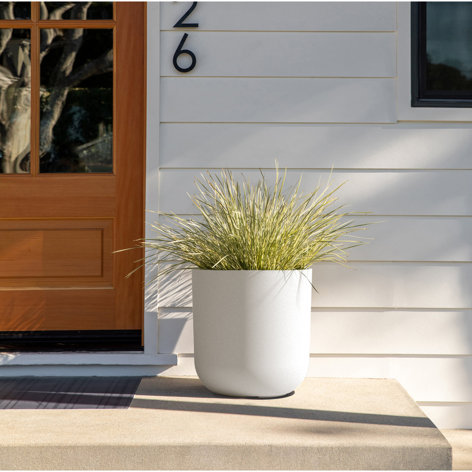 Pure Series Planter, 1, 19.75" H x 18.5" W x 18.5" D, White