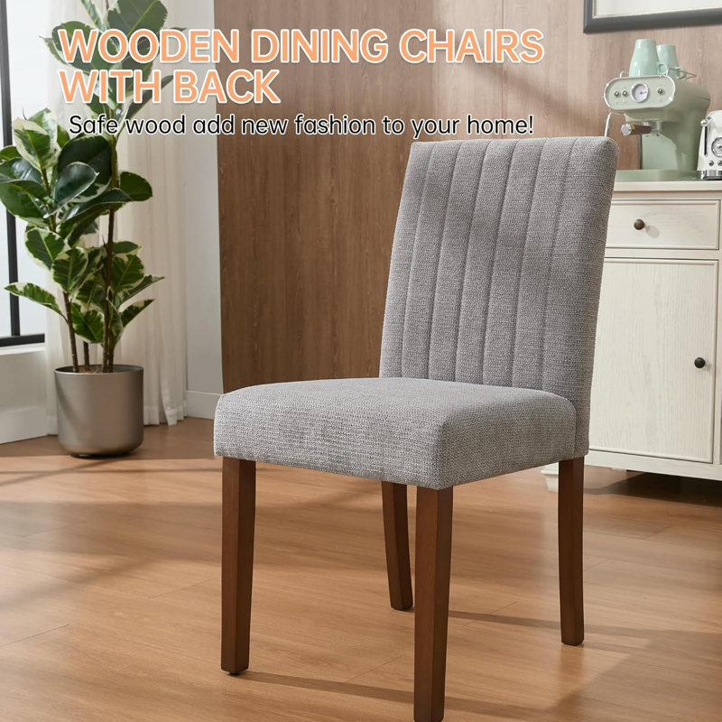 Upholstered Accent Chair, Gray