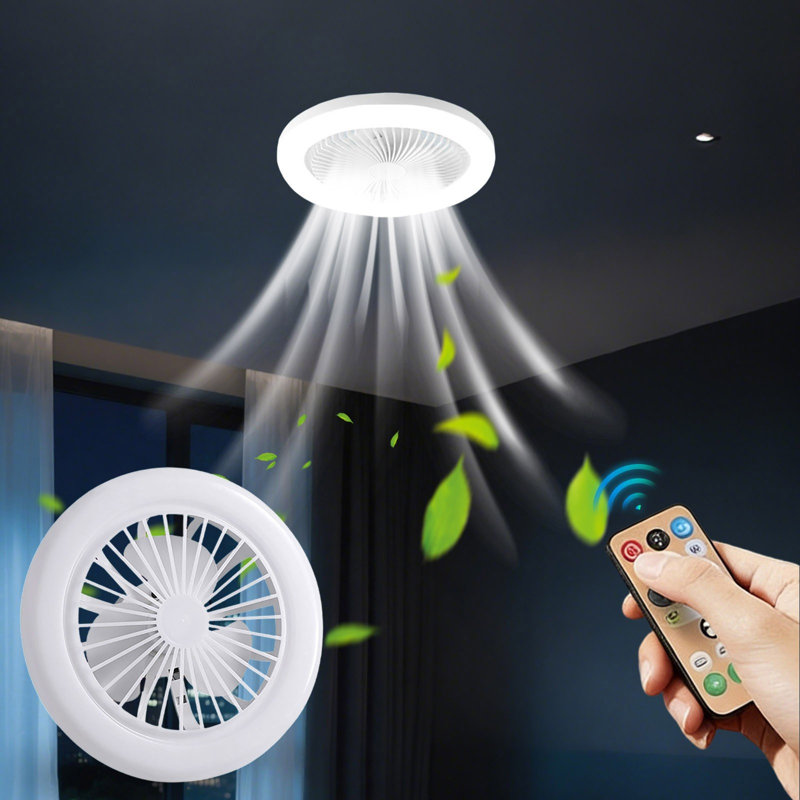 Ventilateur de plafond à lumière basse avec ventilateur Kondieu, A