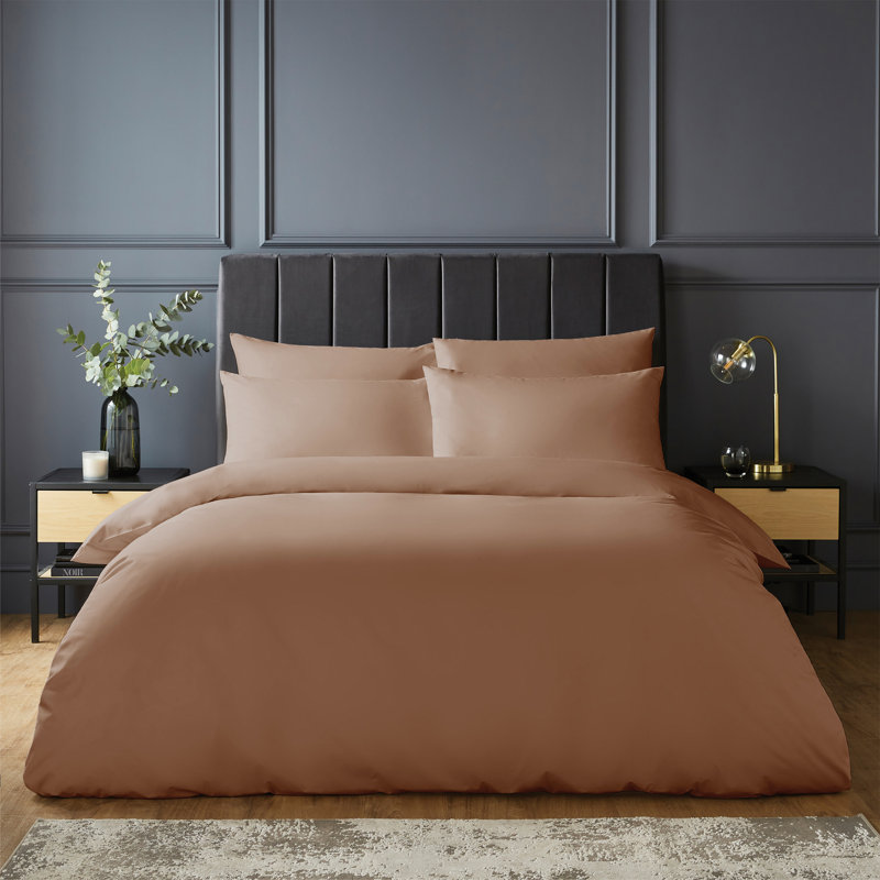 Silentnight Pure Cotton 200 TC Duvet Cover Set, Single Duvet Cover + 1 Standard Pillowcase, Pink