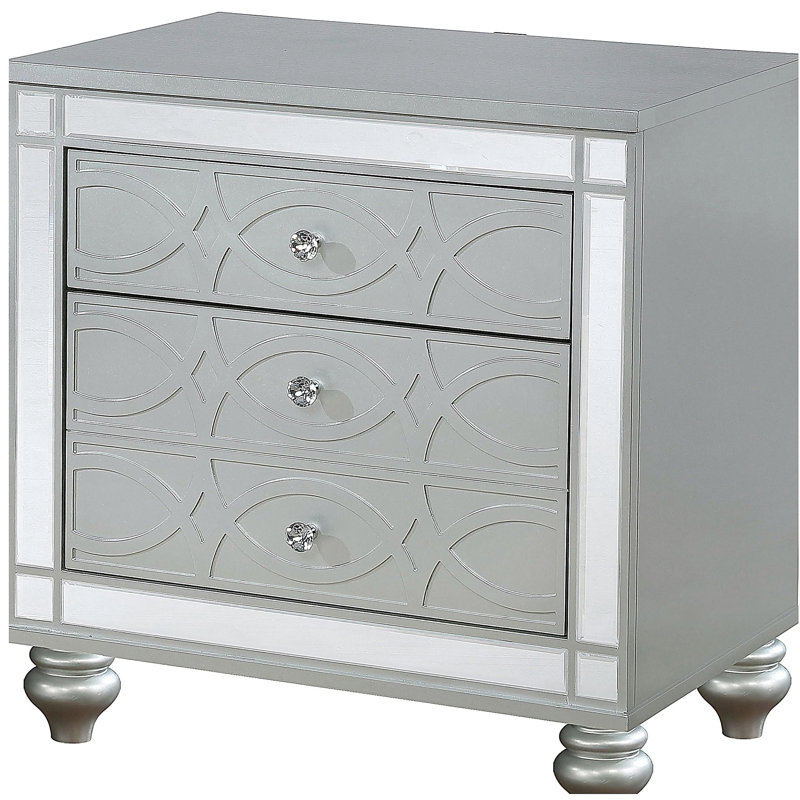 Table de chevet 2 tiroirs Menlo