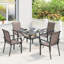 Steel Patio Dining Set Table,