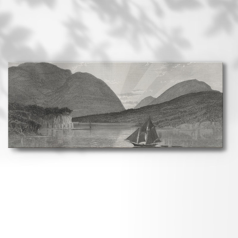 Mont Desert, côte du Maine sur toile, H 8 po x l 20 po x P 1,5 po