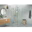 Halo 36 in. x 40 in. x 78 in. 90-degree Fully Frameless Glass Hinged Shower Enclosure-1114498943