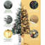 Arbre de Noël enneigé 3 pi avec 8 lumières DEL, base bonhomme de neige et minuterie