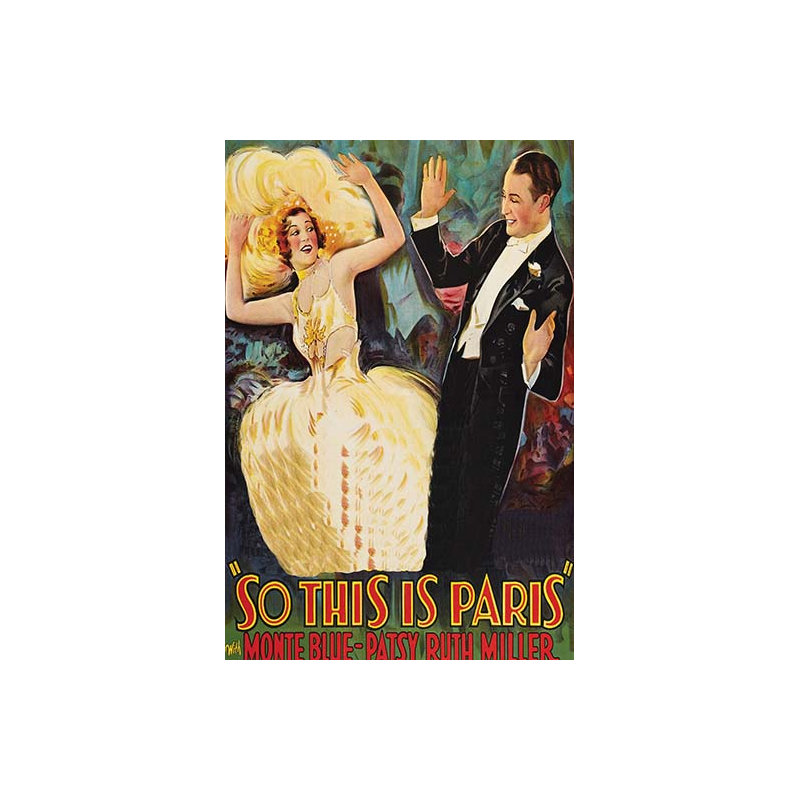 « this is paris-impression de publicités », H 36 po x l 24 po x P 1,5 po