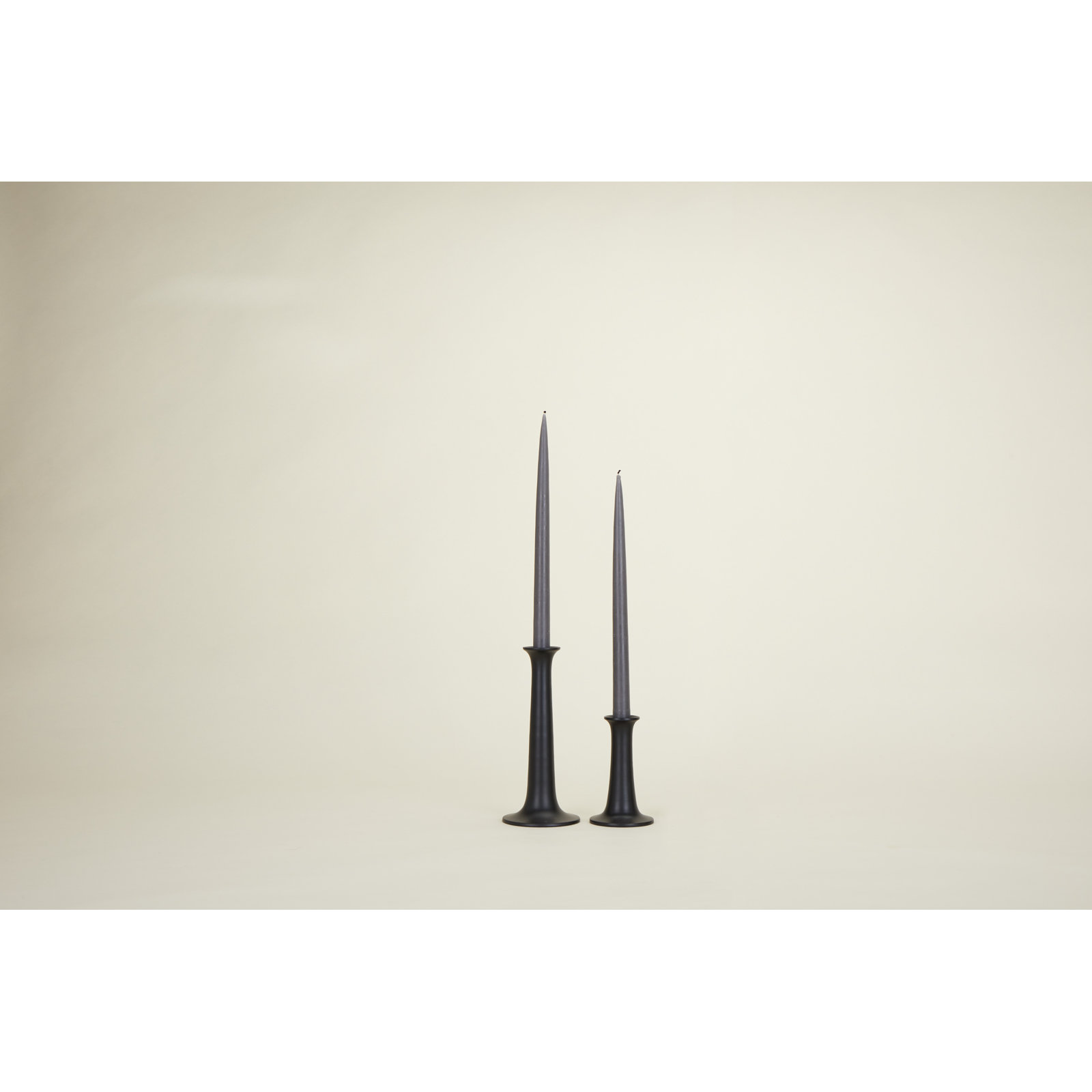 Aluminum Tabletop Candlestick, 5.5" H x 3.5" W x 3.5" D, Black