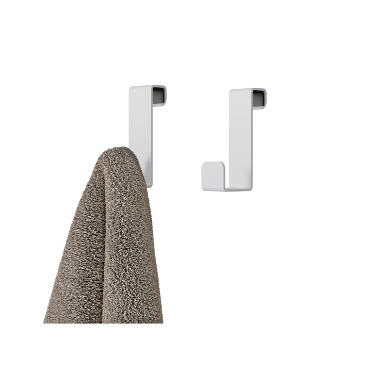 GLOSS Over-the-Door Towel Hook, White
