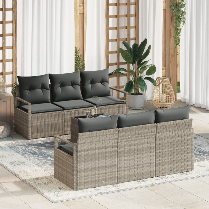 175cm Wide Patio Sofa with Cushions