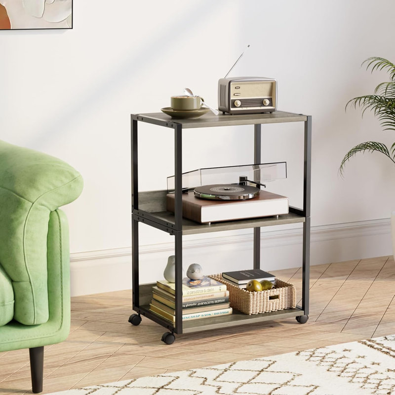 17.72" Printer Stand, Washed Gray