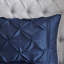 Ensemble d'édredon touffeté 7 pièces bleu marine-126520815-126520811