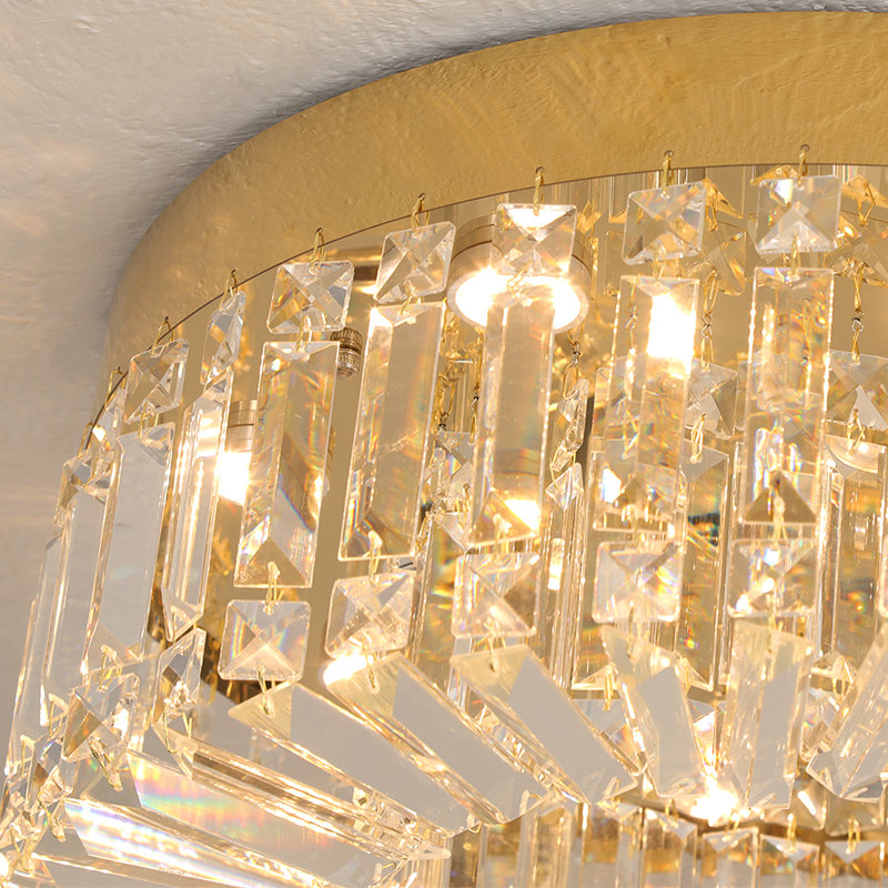 Ajaz 1 - Light LED Chandelier, 50 cm, Gold