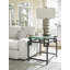 Island Fusion Hermes Reef Glass Top End Table