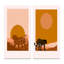 «Boho Wild Animal», art minimaliste «Earth Tones III», ensemble de 2 impressions-1789309087-1789309085
