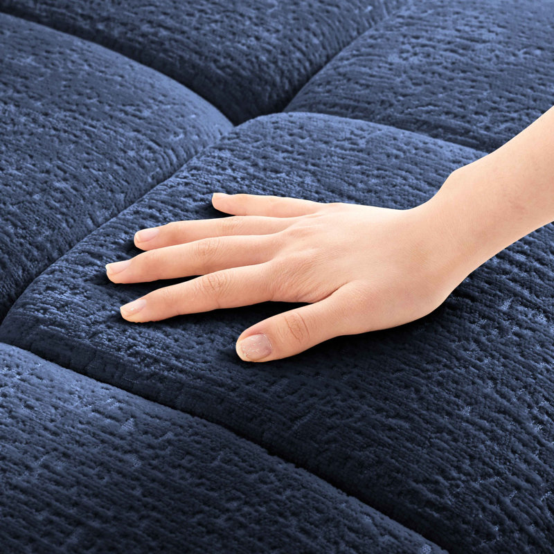 33 Sofas Chenille - Ottoman, Blue