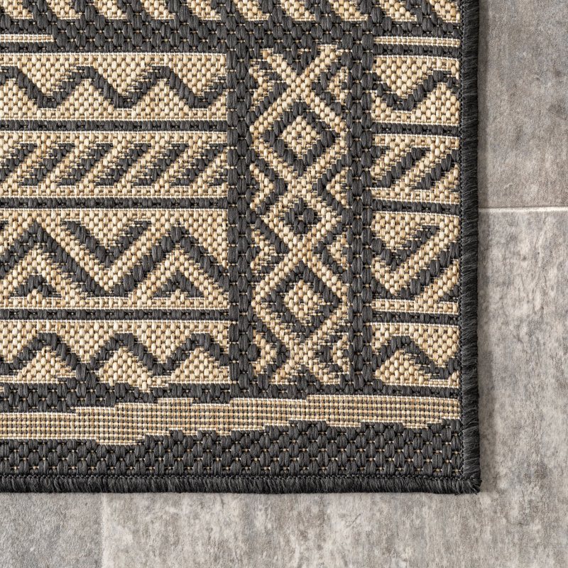 Tapis marocain intérieur / extérieur Raya, Rectangle 5 pi x 8 pi