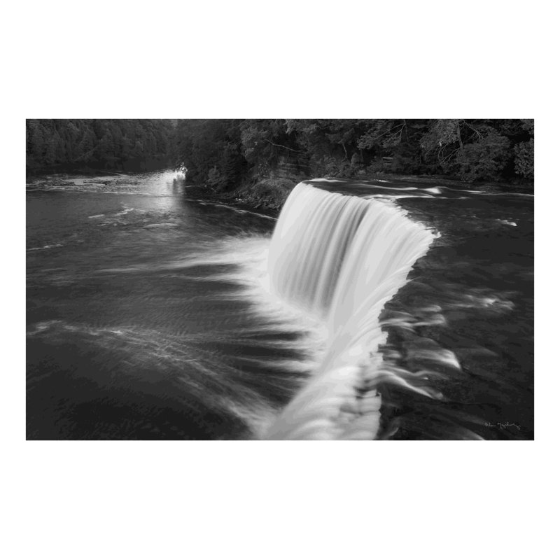 Tahquamenon Falls, Michigan I BW, H 24 po x l 36 po