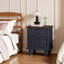 Table de chevet de style rétro avec 2 tiroirs et pieds de colonne romains L 20,47 po-852646488