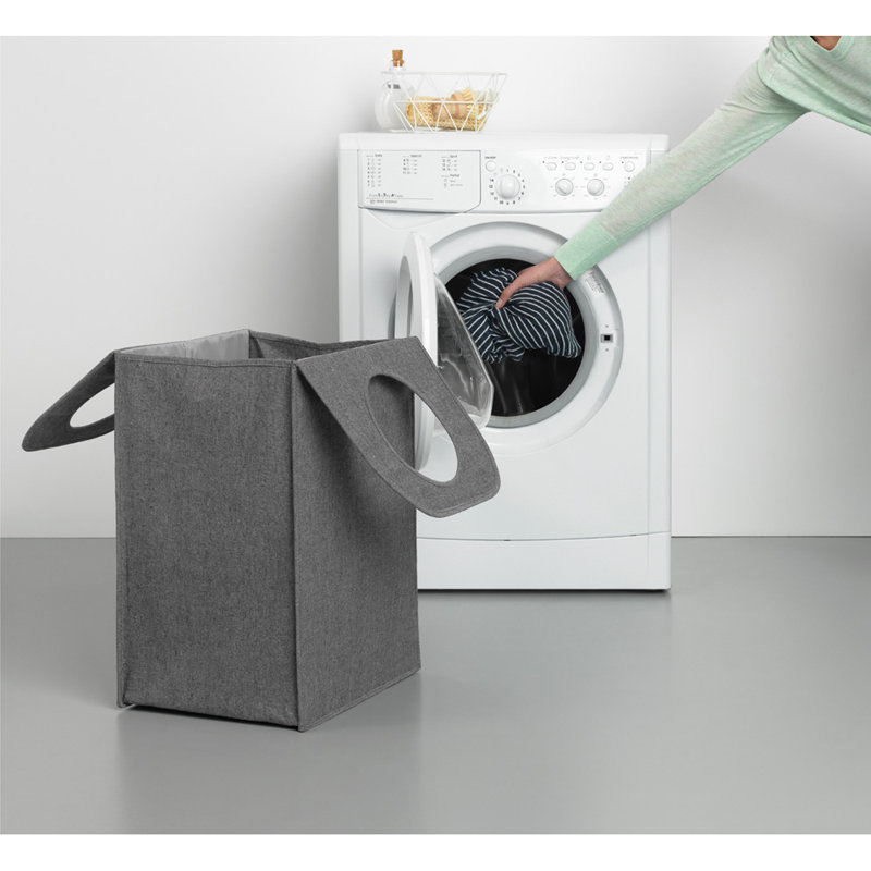 Panier à linge pliable 14,5 gallons, Poivre noir