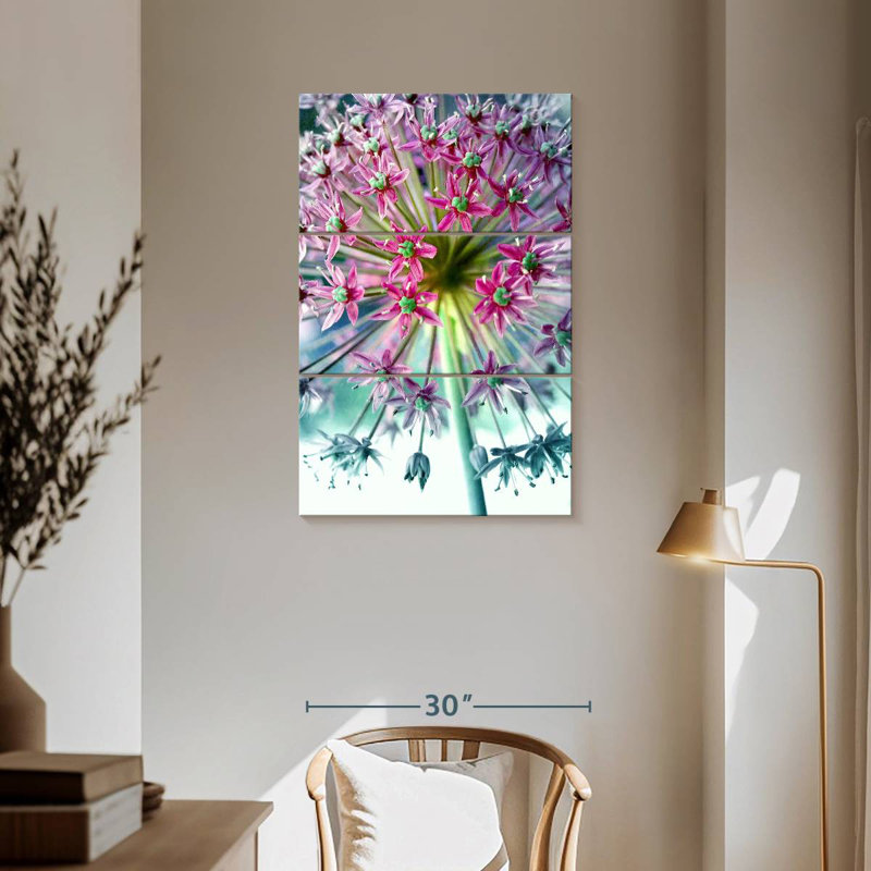 Harnek rose allium turquoise, H 57 po x l 36 po
