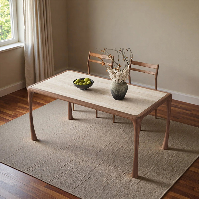 Ensembles de table à manger tendance et simples, 7 pièces : table, 6 chaises, H 29,52 po x l 70,86 po x P 31,49 po