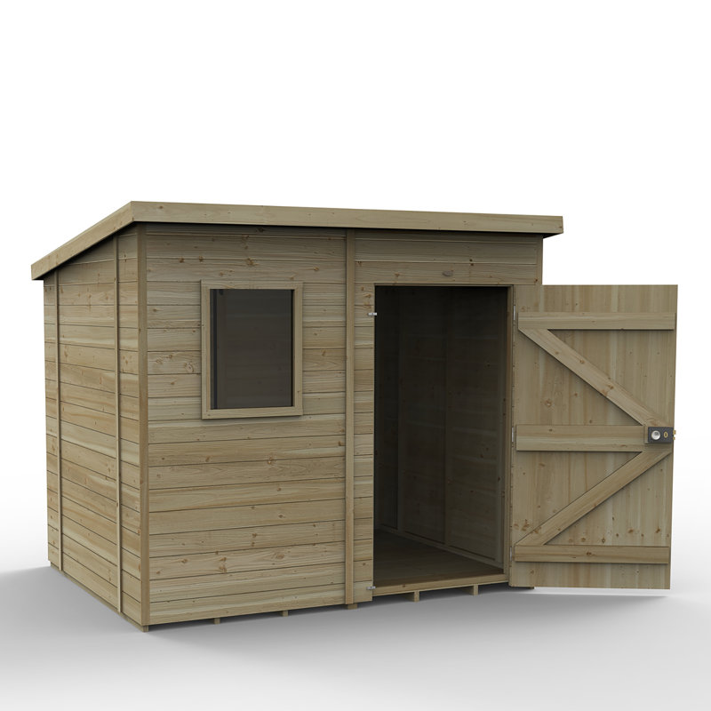 Timberdale 8 x 6 Pent Shed, No