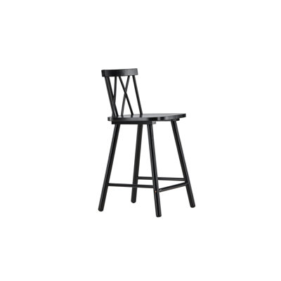 Haven Bar Stool with Solid Wood Frame