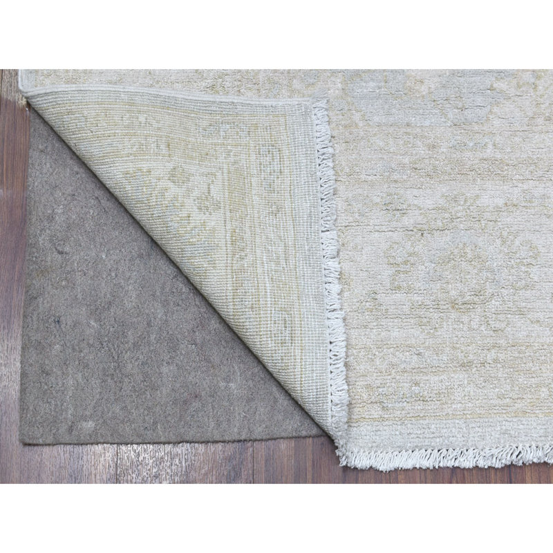 Mildreth One-of-a-Kind Rectangle 6'0" X 8'10" New Age Wool Area Rug in Light Gray