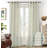 Jeanenia  Farmhouse Vertical Striped Linen Blend Textured Light Filtering Semi Sheer Curtains for Living Room Bedroom-648277803-648277805