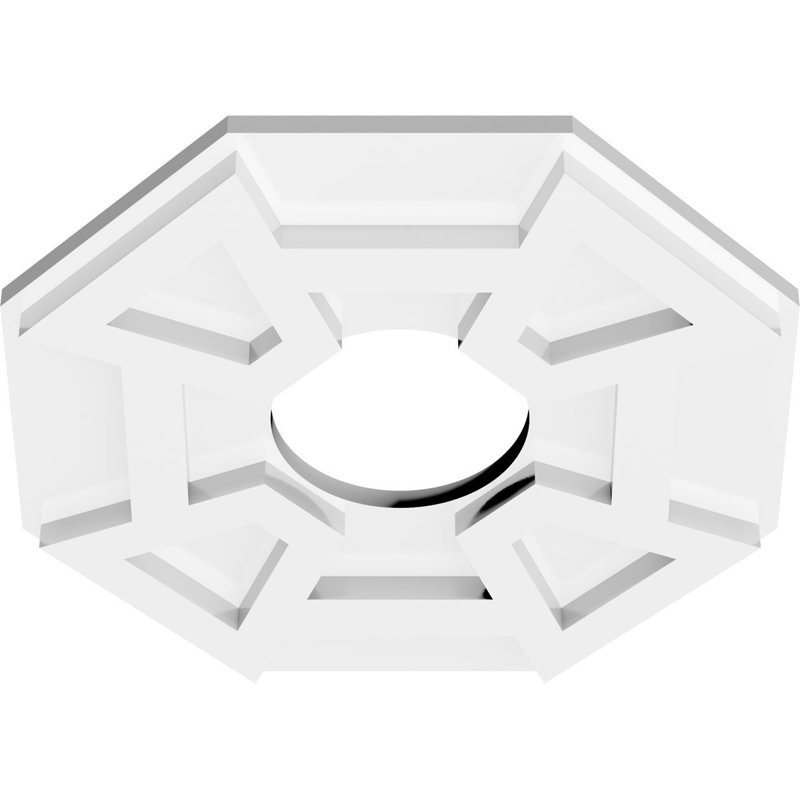 Médaillon de plafond contemporain en PVC de qualité architecturale 26 po x P 4 po x P 9 po x P 1 po
