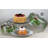 Mistletoe Glass Cake Stand