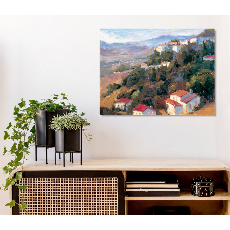 «Costa Del Sol» sur toile giclée à la main, H 30 po x l 40 po x P 2 po, Toile tendue